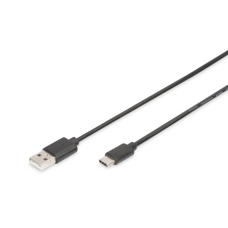 Cable USB A a USB C Digitus AK-300154-018-S Negro 1,8 m