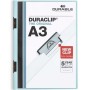 Carpeta Portafolios Durable Duraclip 60 Azul Transparente A3 (10 Unidades)