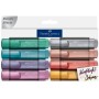 Set de Marcadores Fluorescentes Faber-Castell Metallic Effects (8 Unidades)