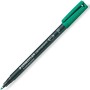 Rotulador permanente Staedtler Lumocolor 318 F Verde 0,6 mm (10 Unidades)