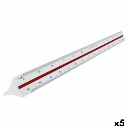 Règle Maped Blanc 30 cm (5 Unités)