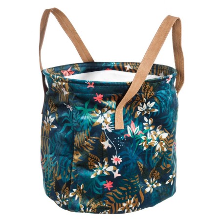 Porte-revues Polyester Fleurs 30 x 30 x 31 cm