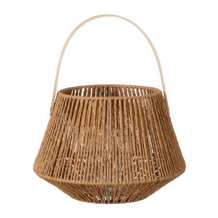 Farol Portavelas Natural Fibra natural 31 x 31 x 22 cm