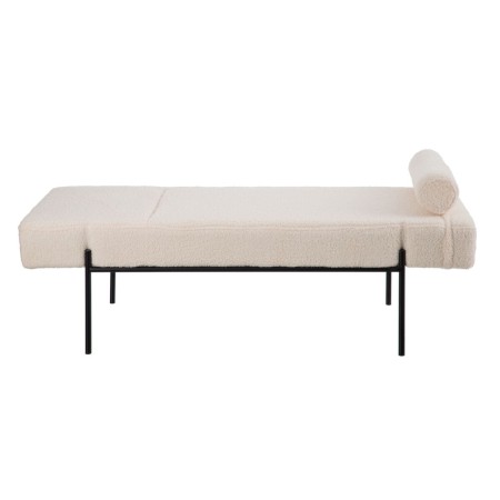 Sofá Chaise Longue 140 x 59 x 42 cm Metal Madera