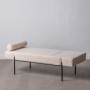 Sofá Chaise Longue 140 x 59 x 42 cm Metal Madera