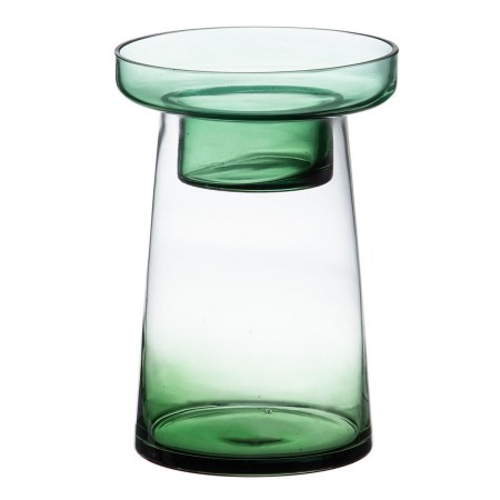 Bougeoir 16,5 x 16,5 x 23,5 cm Vert verre