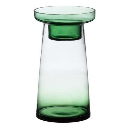 Bougeoir 16,5 x 16,5 x 28,5 cm Vert verre