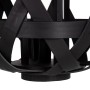 Lanterne 26 x 26 x 32 cm Bougeoir Noir Bambou