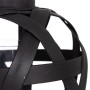 Lanterne 29 x 29 x 37 cm Bougeoir Noir Bambou