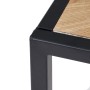 Table de Nuit SPIKE 55 x 55 x 45 cm Naturel Métal Bois