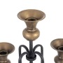 Candelabro 27,5 x 27,5 x 44,5 cm Negro Dorado Metal