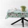 Nappe 140 x 140 cm Turquoise Polyester 100 % coton