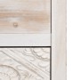 Mesita de Noche DUNE 45 x 30 x 65 cm Natural Blanco Madera de abeto