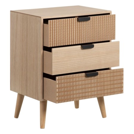 Table de Nuit COFFEE 48 x 34,5 x 64 cm Bois Café DMF