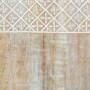 Tabla de cortar 21 x 40,5 x 3 cm Blanco Madera de mango