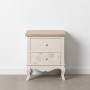 Table de Nuit SIRA 48 x 35 x 55 cm Naturel Bois Blanc Bois MDF DMF