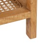 Table de Nuit BATARI Naturel Bois Rotin