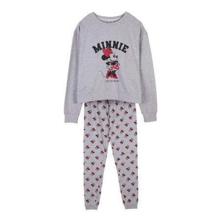 Pyjama Minnie Mouse Femme Gris