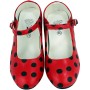 Chaussures de Flamenco pour Enfants Rouge (Reconditionné B)