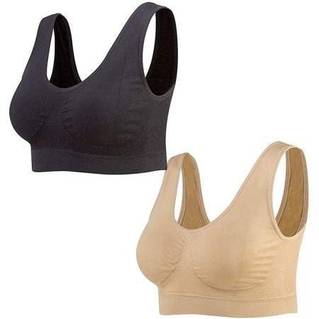 Soutien-gorge de Sport Sans coutures (3XL) (Reconditionné B)