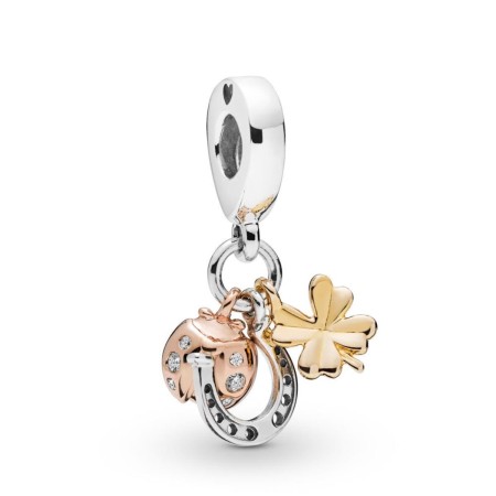 Perle de verre Femme Pandora LUCKY