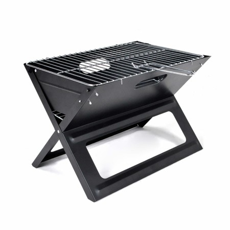 Barbacoa Plegable Portátil para Carbón Forma de X 45 x 30 x 35 cm Hierro