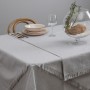 Nappe Gris Beige Polyester 100 % coton 150 x 200 cm