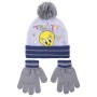 Bonnet et gants Looney Tunes Gris (Taille unique)