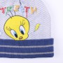 Bonnet et gants Looney Tunes Gris (Taille unique)