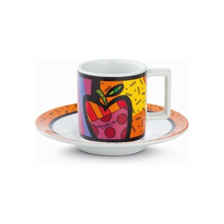 Juego de Tazas Britto S5001324 Manzana Cerámica (2 pcs)