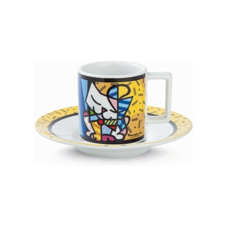 Juego de Tazas Britto Gato Cerámica (2 pcs)