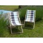 Chaise de jardin Jardin Prive I Love 106 x 55 x 95 cm Gris Bois de hêtre