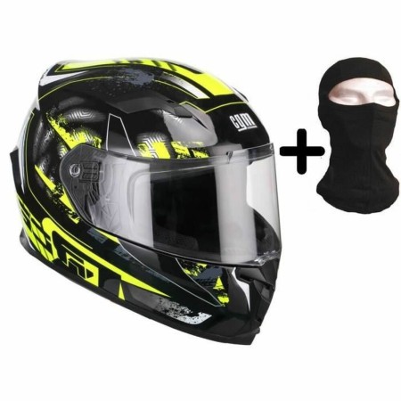 Casco CGM 55-56 cm Amarillo/Negro Amarillo