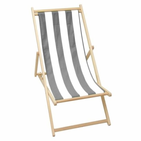 Chaise longue Jardin Prive 106 x 55 x 95 cm Gris Blanc