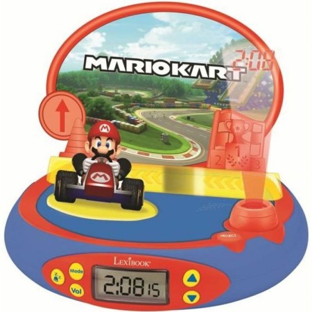 Reloj Despertador Lexibook Mario Kart Proyector con sonido