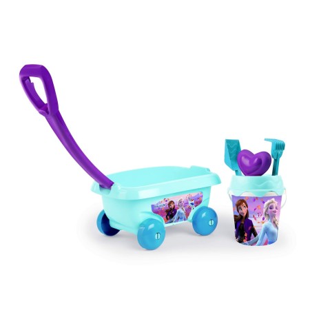 Set de Juguetes de Playa Smoby Frozen Flled Beach Cart