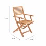 Silla de Jardín 57,5 x 56 x 90 cm (2 Unidades)