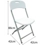 Silla de Jardín 42 x 42 x 87 cm (2 Unidades)