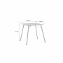 Table 70 x 70 x 73 cm Acier 70 cm
