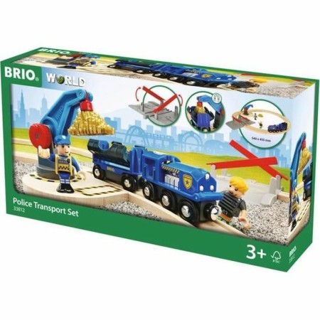 Pista de tren Brio Police Transport Set
