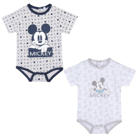 Body Mickey Mouse 2 Unités Blanc