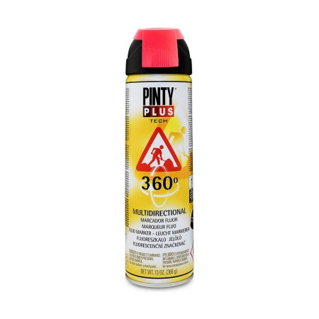 Peinture en spray Pintyplus Tech T107 366 ml 360º Rouge