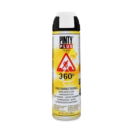 Peinture en spray Pintyplus Tech T101 366 ml 360º Blanc