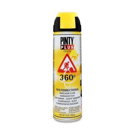 Peinture en spray Pintyplus Tech T146 366 ml 360º Jaune