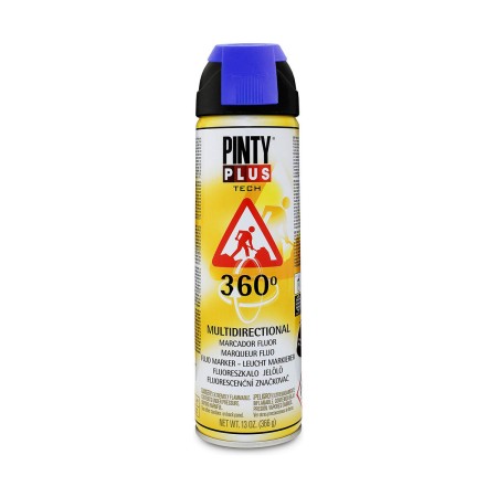 Peinture en spray Pintyplus Tech T118 366 ml 360º Bleu