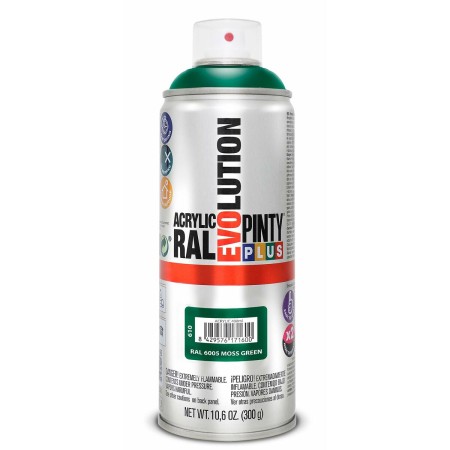 Pintura en spray Pintyplus Evolution RAL 6005 300 ml Moss Green