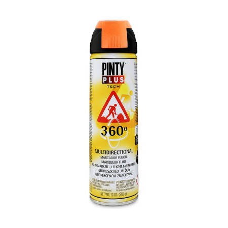 Peinture en spray Pintyplus Tech T143 366 ml 360º Orange