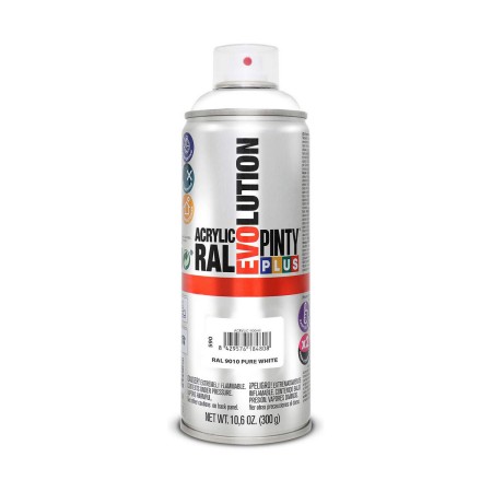 Pintura en spray Pintyplus Evolution RAL 9010 300 ml Pure White