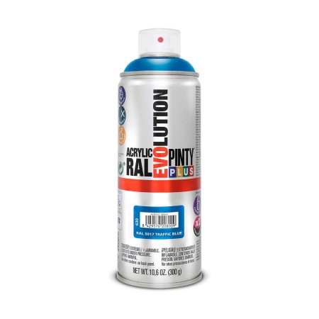 Peinture en spray Pintyplus Evolution RAL 5017 300 ml Traffic Blue