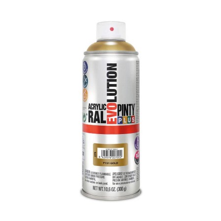 Peinture en spray Pintyplus Evolution P151 Or 300 ml